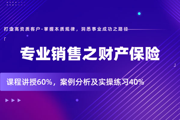 专业销售之财产保险 专业销售之财产保险