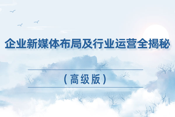 企业新媒体布局及行业运营全揭秘(高级