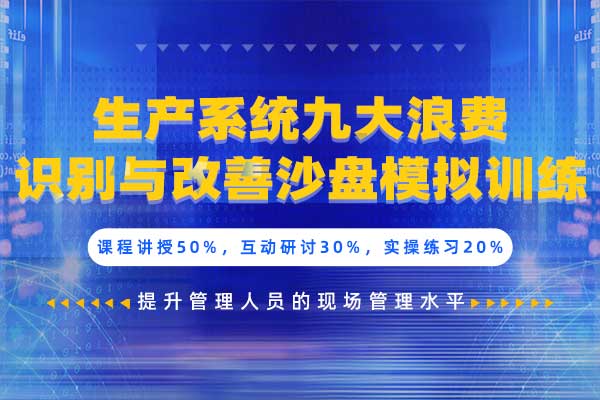 生产系统九大浪费识别与改善沙盘模拟训